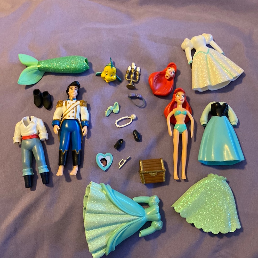 The Little Mermaid Toys with Clothes